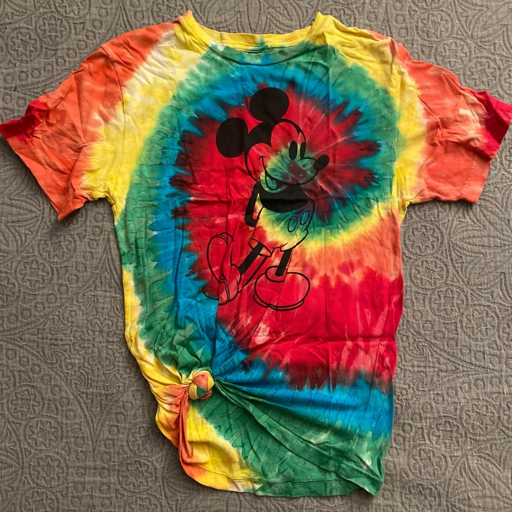 Tie-dye Mickey Mouse shirt